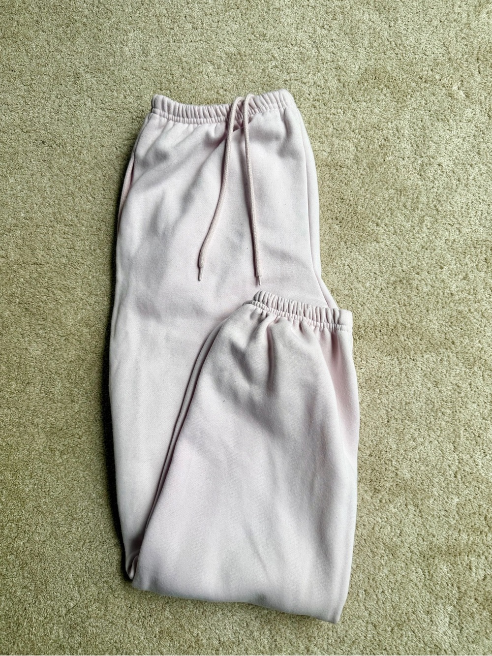 light pink sweatpants